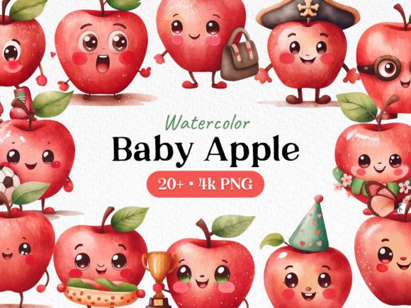 Baby Apple Illustrations: Watercolor Bundle Review