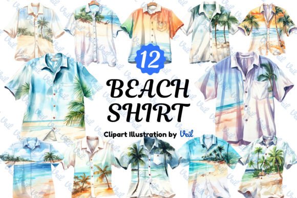 Beach Shirt Clipart Watercolor Bundle Review