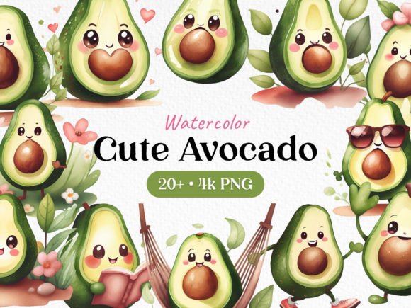 Cute Avocado Clipart Bundle: Illustrations Review