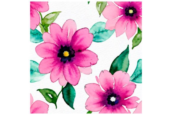 Flower Pattern Watercolor: Illustrations for Local Branding