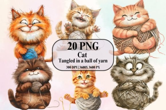Watercolor Cat Tangled in Yarn: An Embroidery Review