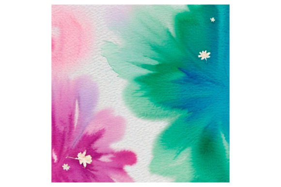Watercolor Flower Floral Texture Illustrations for Crafters