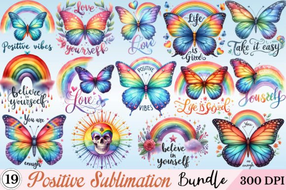 Watercolor Positive Sublimation Bundle: Illustrations Review