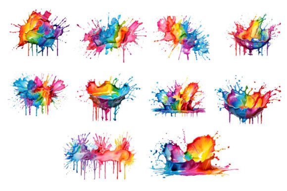 Watercolor Splash Paint Splatter Clipart Review