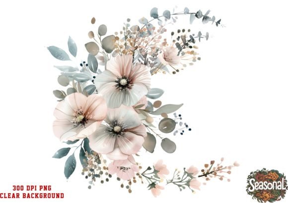Watercolor Wedding Flower Bouquet Illustrations Review
